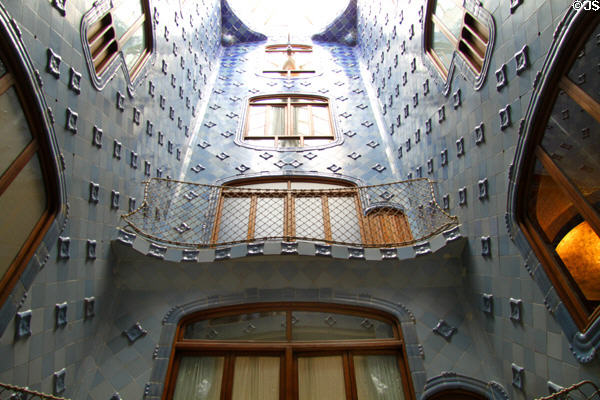 Air & light well at Casa Batlló. Barcelona, Spain.