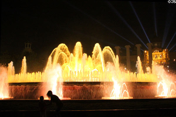 Font màgica de Montjuïc (Magic Fountain) built for 1929 Barcelona Universal Exposition. Barcelona, Spain. Architect: Carles Buïgas.