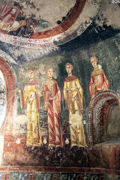 Fresco from church of St Quirze de Pedret (12thC) at Museu Nacional d'Art de Catalunya. Barcelona, Spain.