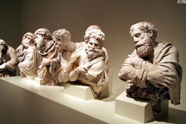 Apostles stone carvings (1534) by Damià Forment et al at Museu Nacional d'Art de Catalunya. Barcelona, Spain.