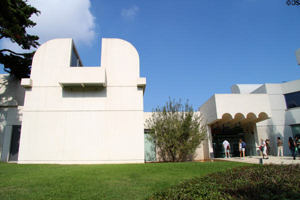 Fundació Joan Miró Museum which features work of artist Joan Miró. Barcelona, Spain.