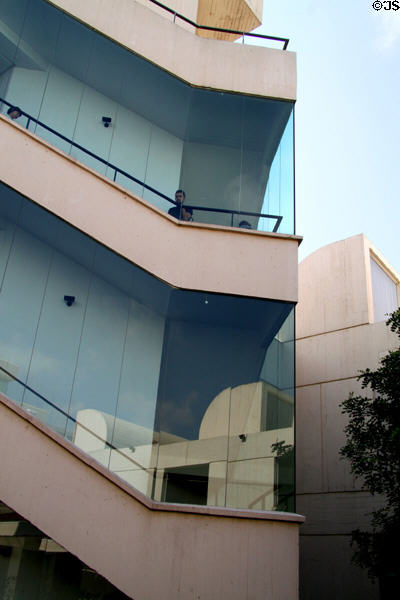 Stairway architecture at Fundació Joan Miró. Barcelona, Spain.