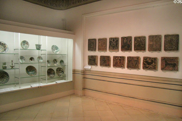 Gallery at Ceramics Museum of Barcelona. Barcelona, Spain.