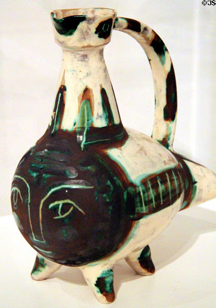 Clay animal figure by Picasso at Ceramics Museum of Barcelona. Barcelona, Spain.