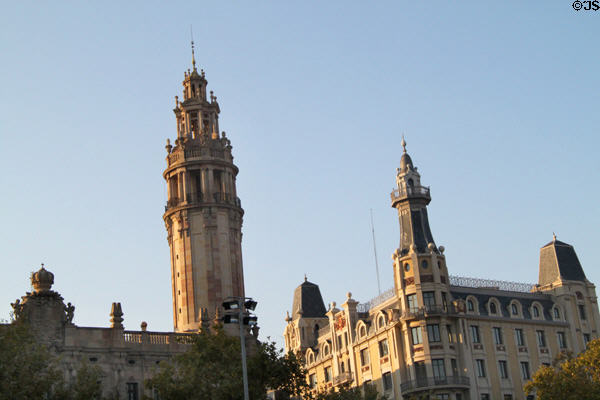 Central Post Office (Plaça del Antonio López 1) & Trasmediterranea building (1821) (Via Laietana 2). Barcelona, Spain.