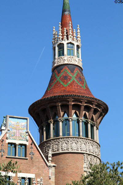Towers of Casa Terrades. Barcelona, Spain.