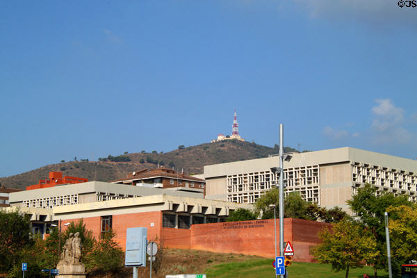 University of Barcelona on Avinguda Diagonal. Barcelona, Spain.