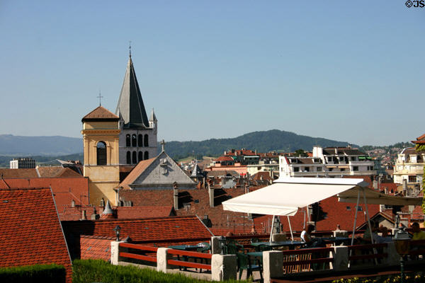 View of town from Chateau. Annecy, France.