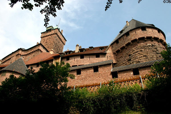 Walls of Haut Koenigsbourg. France.