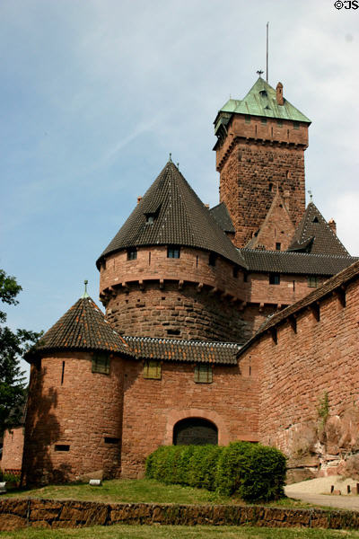 Towers of Haut Koenigsbourg. France.