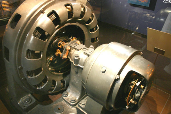 Gramme AC alternator (beginning 20thC) in Electropolis Museum. Mulhouse, France.
