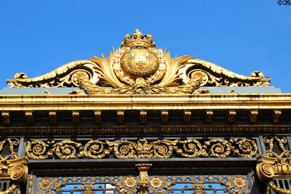 Details of Gates of Cour du Mai of Palais de Justice. Paris, France.