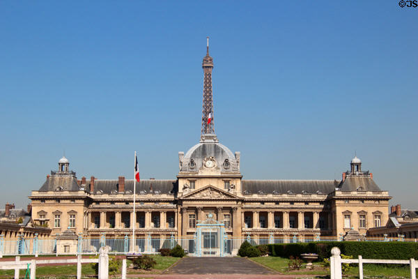 Ecole Militaire (1750) on Champs de Mars. Paris, France. Architect: Ange-Jacques Gabriel.
