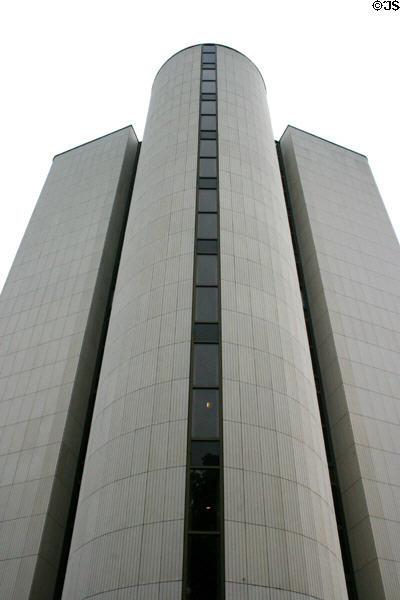 Detail of Winston Churchill administrative building. Strasbourg, France.