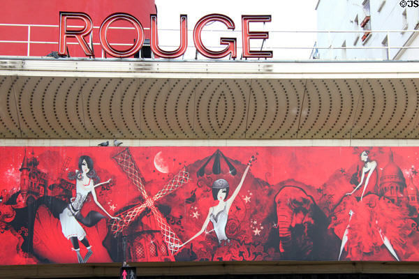 Moulin Rouge theater near Montmartre. Paris, France.
