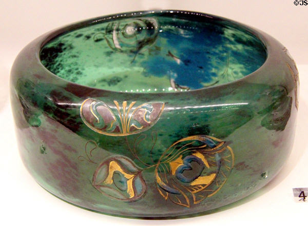 Opus Salomonis glass basin (1884) by Émile Gallé at Museum of Decorative Arts. Paris, France.