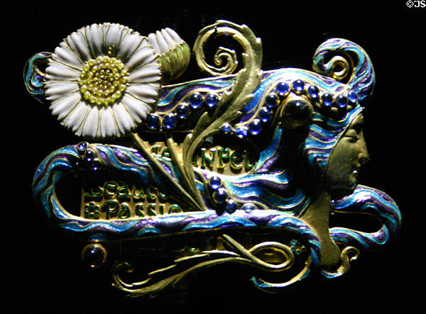 Marguerite brooch by House of Vever of Paris (shown Paris Expo 1900) at Museum of Decorative Arts. Paris, France.