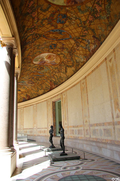 Walkway of Petit Palace Museum Courtyard. Paris, France.