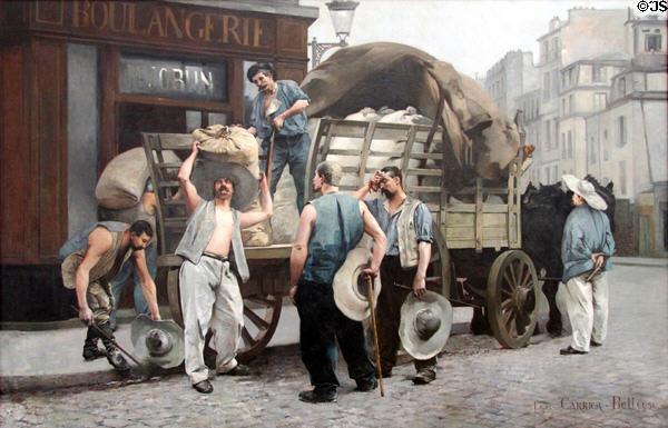 Porters of flour in Paris (1885) by Louis Carrier-Belleuse at Petit Palace Museum. Paris, France.