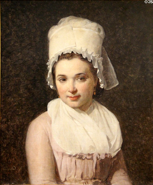 Portrait of Catherine-Marie-Jeanne Tallard (1795) by Jacques-Louis David at Louvre Museum. Paris, France.