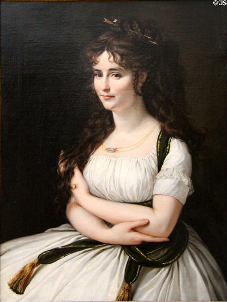 Portrait of Madame Pasteur (1795-6) by Baron Antoine-Jean Gros at Louvre Museum. Paris, France.