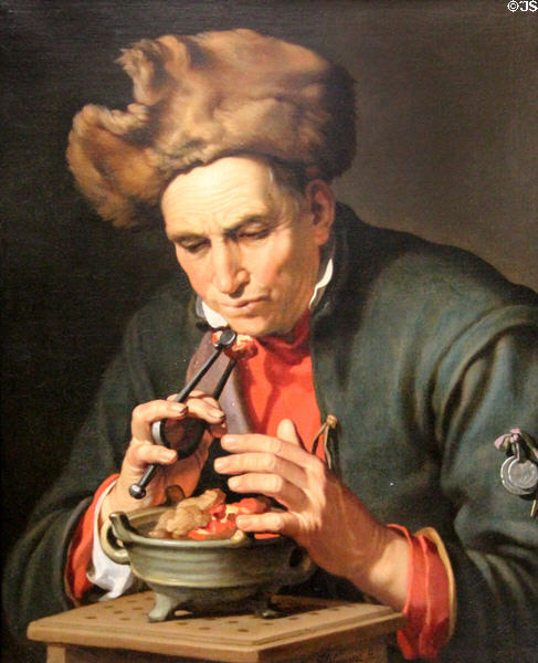 Allegory of Winter painting (1625-30) by Abraham Bloemaert of Utrecht at Louvre Museum. Paris, France.