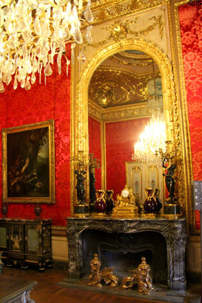 Family Salon from apartments of Napoleon III at Louvre Museum. Paris, France.