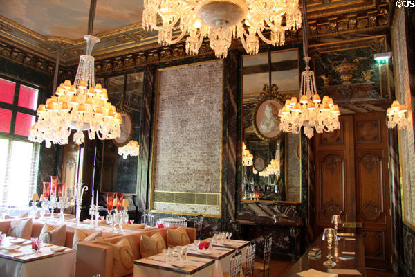 Gallery at Baccarat Museum. Paris, France.