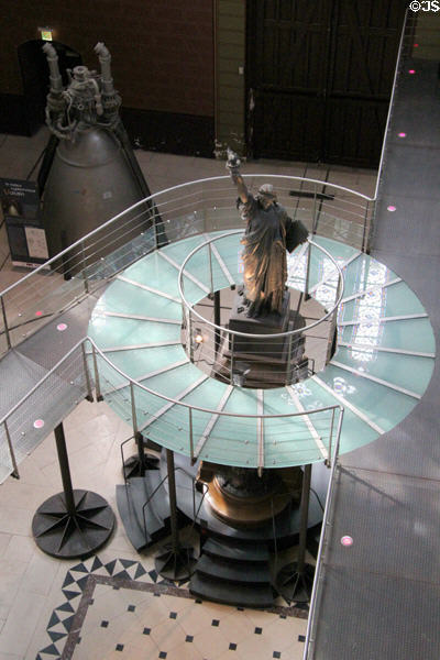 Original model of Liberty Enlightening the World (aka Statue of Liberty) (1875) by Frédéric Auguste Bartholdi at Arts et Metiers Museum. Paris, France.
