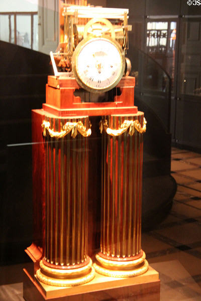 Clock with organ & dulcimer (1780) by Kintzing at Arts et Metiers Museum. Paris, France.