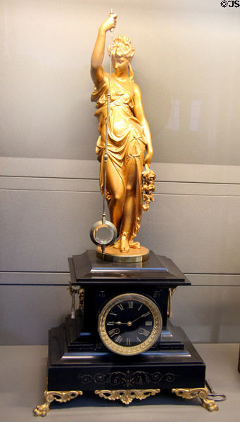 Mystery clock (late 19thC) at Arts et Metiers Museum. Paris, France.