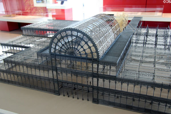 Crystal Palace for London World Exposition model (1851) by Joseph Paxton at Musée des Monuments Français. Paris, France.