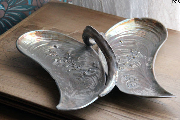 Butterfly shaped tray at Maxim's Art Nouveau Collection 1900. Paris, France.