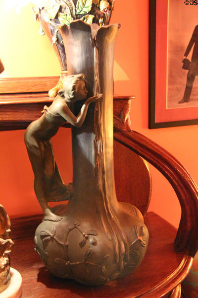 Art Nouveau vase at Maxim's Art Nouveau Collection 1900. Paris, France.