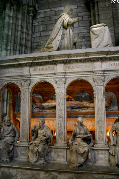 Tomb of Louis XII (1498-1515) & Anne of Brittany (1514) at St-Denis Basilica. St Denis, France.