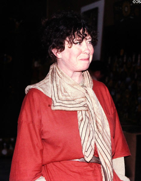 Dodik Jégou in her gallery (1970's). St Malo, France.