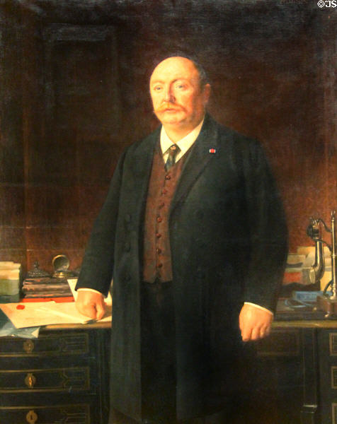 Portrait of Jean Janvier (1909) by Jules Ronsin at Museum of Fine Arts of Rennes. Rennes, France.