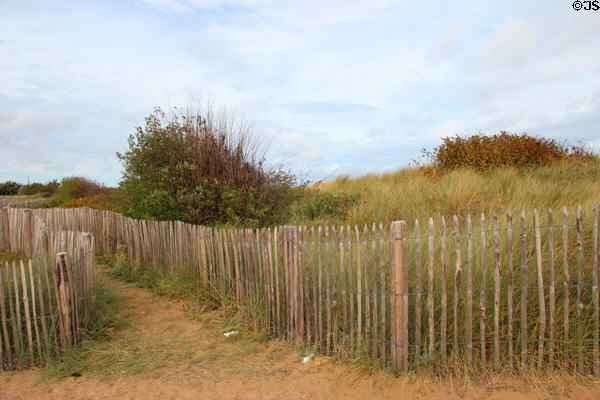Path to landing beach at Juno Beach Centre. Courseulles-sur-Mer, France.