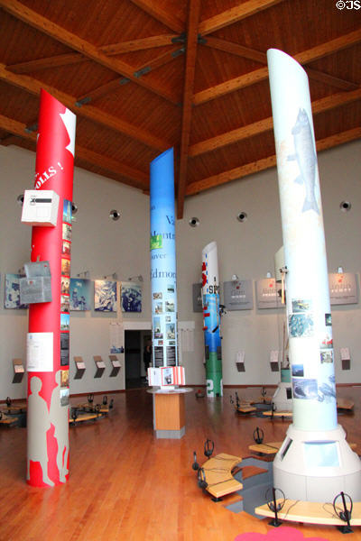 Memorial gathering point at Juno Beach Centre. Courseulles-sur-Mer, France.