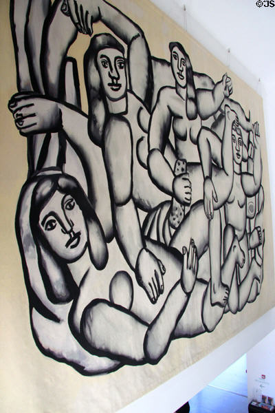 Les Baigneuses tapestry at Musée National Fernand Léger. Biot, France.