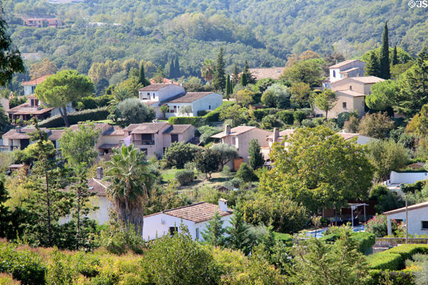 Biot seen from Musée National Fernand Léger. Biot, France.