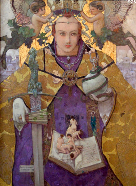 Solomon painting (1908) by Gustav-Adolf Mossa at Nice Fine Arts Museum. Nice, France.