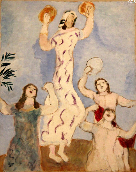 Marie Dances (Marie danse) painting (1931) by Marc Chagall at Chagall Museum. Nice, France.