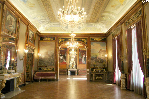 Main drawing room at Masséna Museum. Nice, France.