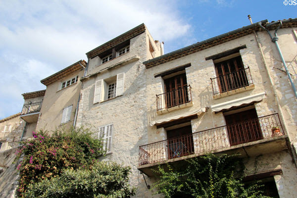 Typical multi-story residences. St Paul de Vence, France.