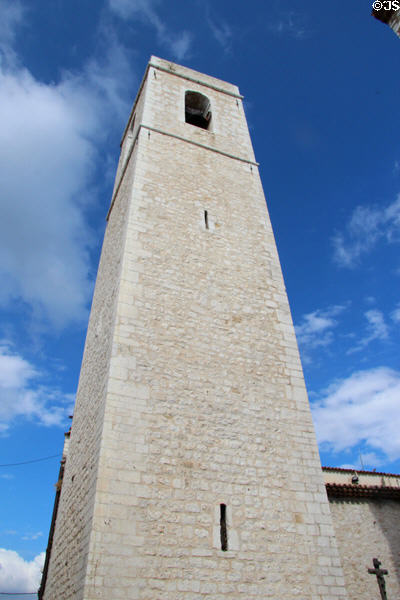 Ancient castle tower (donjon) (12th-14thC) now used as town hall. St Paul de Vence, France.