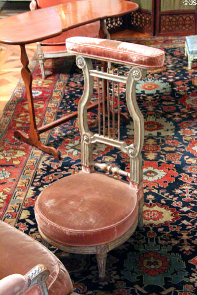Prayer stool at Musées des Arts Décoratifs. Lyon, France.