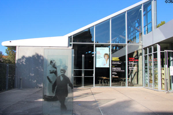 Lumière film festival building in form of original studios of 1900 at Lumière Museum. Lyon, France.