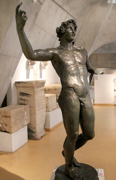 Bronze god representing annual force of life over death found in Coligny at Gallo Roman Museum. Lyon, France.