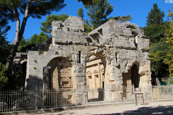 Temple of Diana (25 BCE) was actually sanctuary devoted to emperor Augustus. Nimes, France.